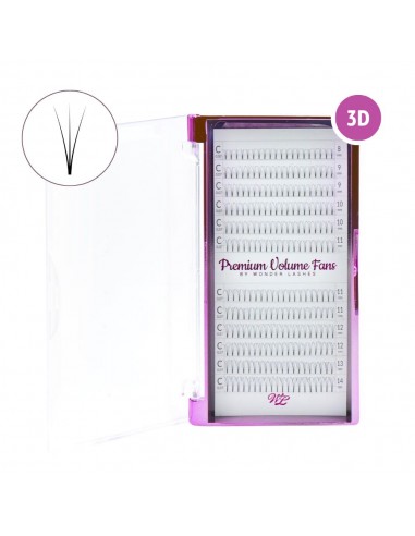 WONDER LASHES RZĘSY PREMIUM VOLUME 3D D 0,07 DŁ.9