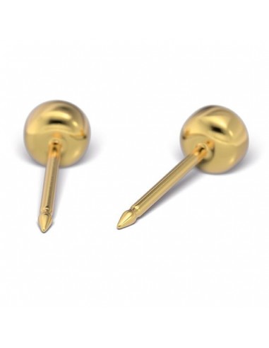 Studex 7511-0203 4 mm Aquamaryn w Oprawie Złotej