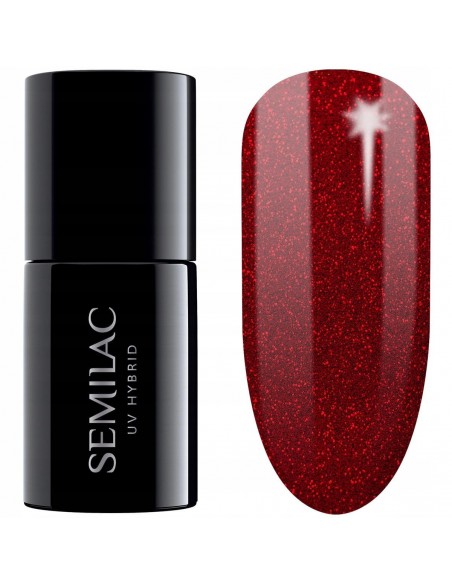 SEMILAC 347 PRETTY RED GLITER 7ML