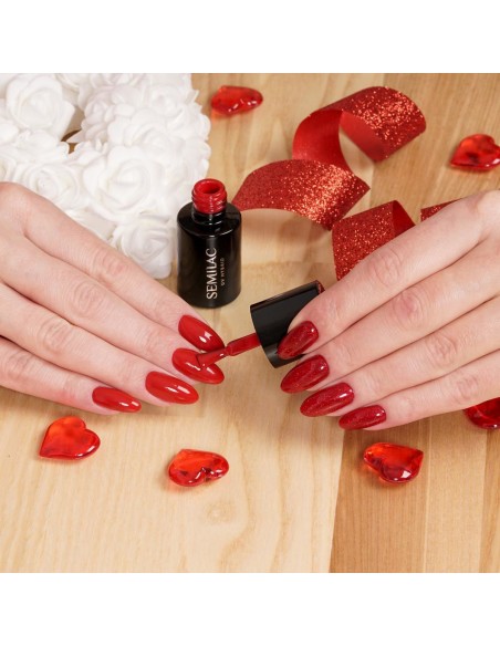 SEMILAC 347 PRETTY RED GLITER 7ML