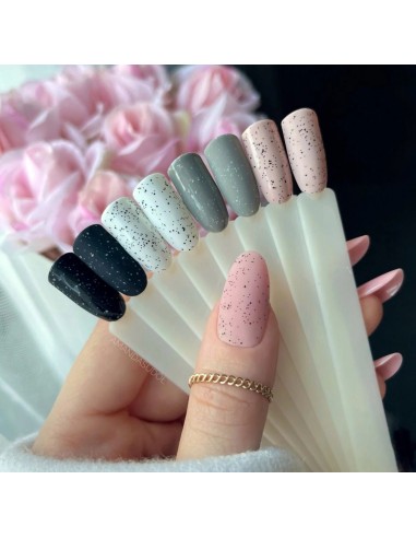 SEMILAC TOP T20 NO WIPE BLACK SPRINKLES 7 ML