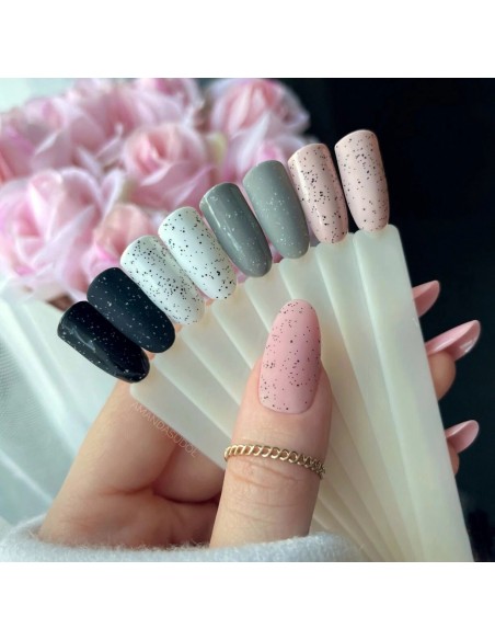 SEMILAC TOP T20 NO WIPE BLACK SPRINKLES 7 ML