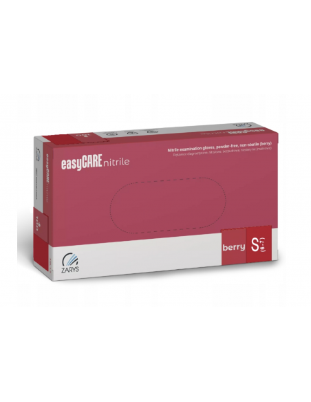 Zarys Rękawice Nitrylowe Rozmiar S 100 Szt. Malinowe