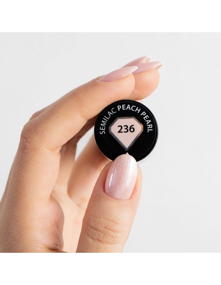 Semilac 236 Peach Pearl 7 ml.