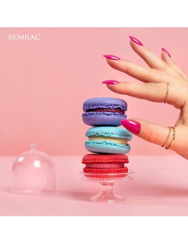 SEMILAC 391 LAKIER HYBRYDOWY RASPBERRY CHARM 7 ML