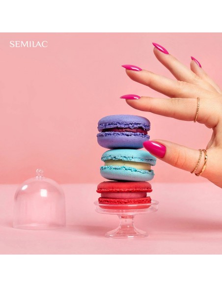 SEMILAC 391 LAKIER HYBRYDOWY RASPBERRY CHARM 7 ML