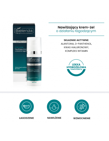 Supremelab men line nawilż.krem-żel łagodzący 50ml
