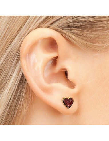 STUDEX 7523-3567 CZERWONE SERDUSZKO W ZŁOTEJ OPRAW