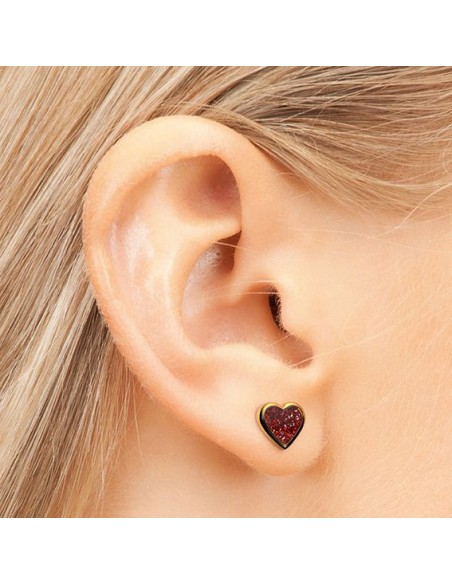 STUDEX 7523-3567 CZERWONE SERDUSZKO W ZŁOTEJ OPRAW