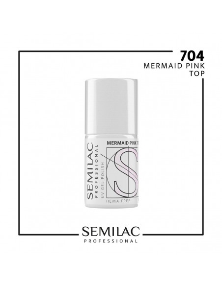 SEMILAC PROFESSIONAL 704 TOP MERMAID PINK 11ML