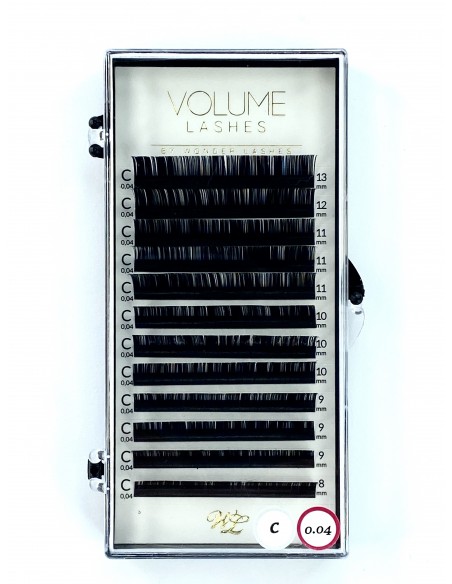 WONDER LASHES RZĘSY VOLUME C 0,04 MIX 8-15
