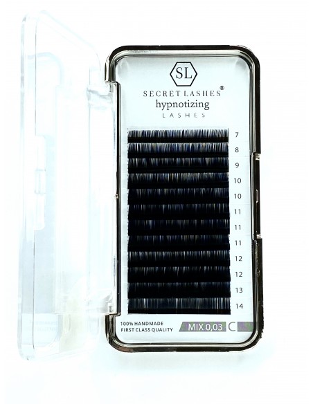 SECRET L.RZĘSY HYPNOTIZING C 0,03 MIX ROZMIARÓW 7-14