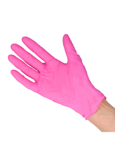 Zarys Rękawice Nitrylowe Rozmiar M 100 Szt. Różowe