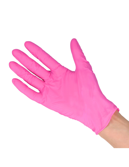 Zarys Rękawice Nitrylowe Rozmiar M 100 Szt. Różowe