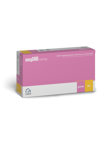 Zarys Rękawice Nitrylowe Rozmiar M 100 Szt. Różowe