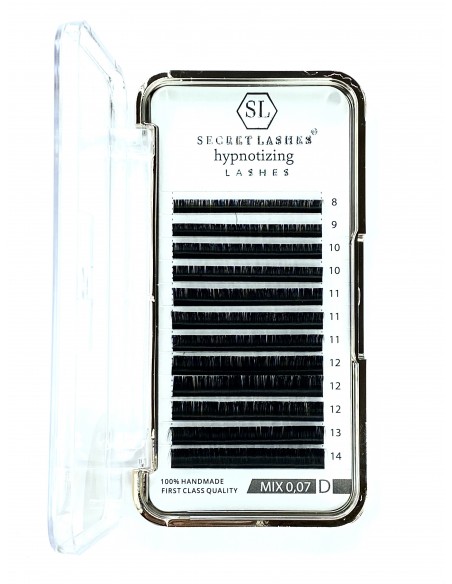 SECRET L.RZĘSY HYPNOTIZING D 0,07 MIX ROZMIARÓW 7-14