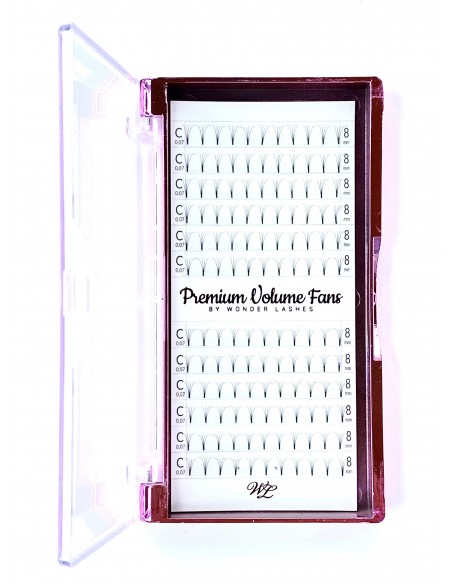 WONDER LASHES RZĘSY PREMIUM VOLUME 4D D 0,07 DŁ.8