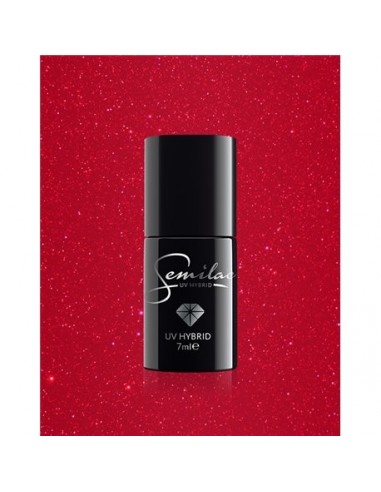 Semilac 025 Glitter Red 7 ml.