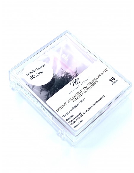 W. WACHLARZYKI RZĘSY VOLUME 10D B 0,1 DŁ.9