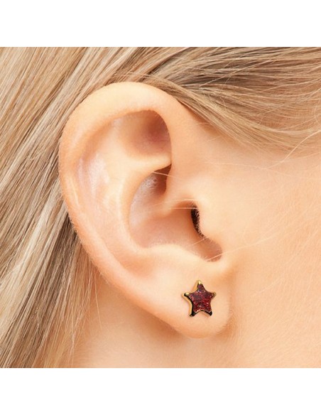 STUDEX 7523-3543 CZERWONA GWIAZDKA W ZŁOTEJ OPRAW