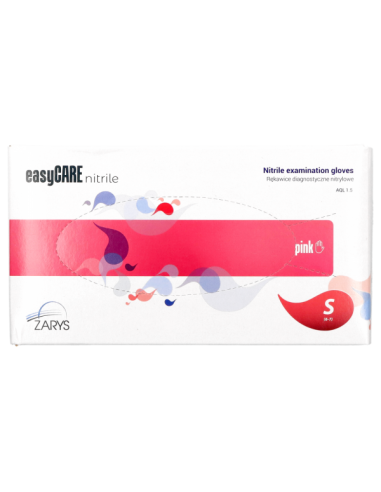 Zarys Rękawice Nitrylowe Rozmiar S 100 Szt. Różowe