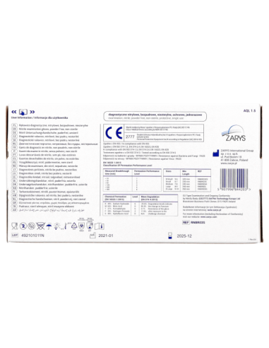 Zarys Rękawice Nitrylowe Rozmiar S 100 Szt. Różowe