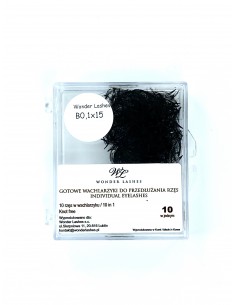 W. WACHLARZYKI RZĘSY VOLUME 10D B 0,1 DŁ.15