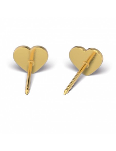 STUDEX 7523-3564 BIAŁE SERDUSZKO W ZŁOTEJ OPRAWIE