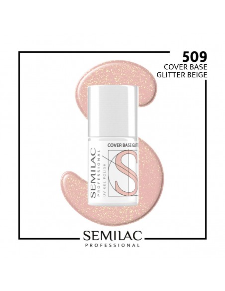 SEMILAC PROFESSIONAL BAZA 509 GLITTER BEIGE 11ML