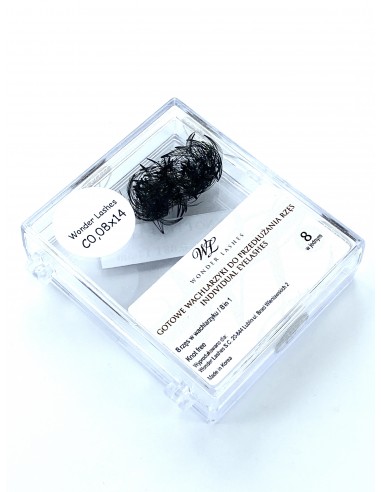 WONDER L. WACHLARZYKI RZĘSY 8D C 0,08 DŁ.14