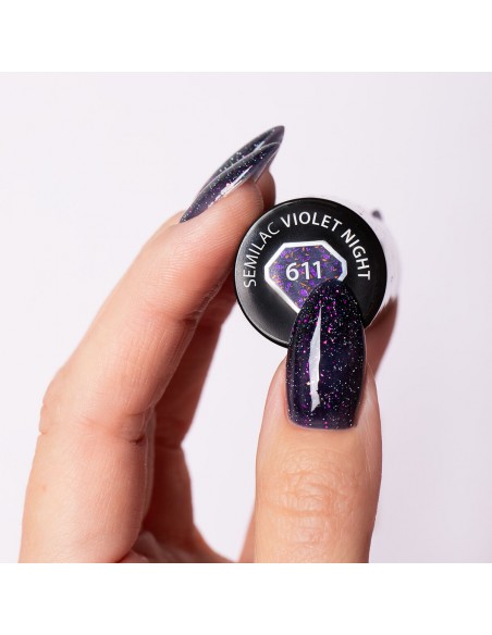 Semilac 611 Violet Night 7 ml.
