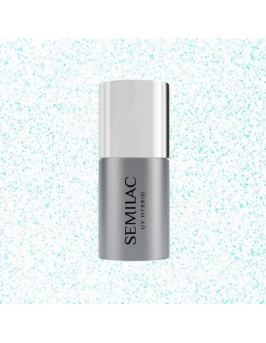 SEMILAC TOP T18 NO WIPE SPARKLING BLUE 7 ML
