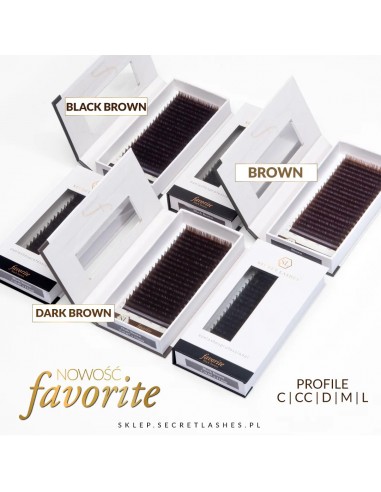 Secret Lashes Favorit Dark Brown C 0,07 Mix...