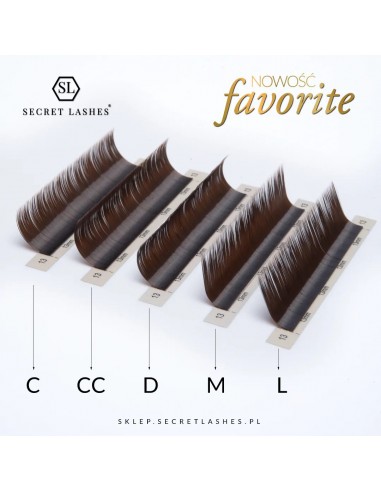 Secret Lashes Favorit Dark Brown C 0,07 Mix...