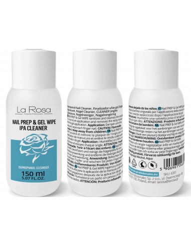 La Rosa Nail Prep & Gel Wipe Ipa Cleaner 150 ml.