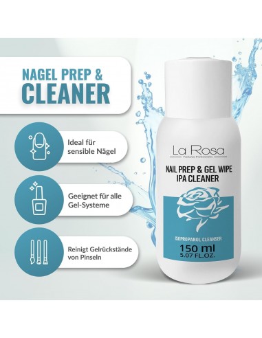 La Rosa Nail Prep & Gel Wipe Ipa Cleaner 150 ml.