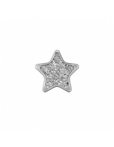 STUDEX 7524-3544 BIAŁA GWIAZDKA W SREBRNEJ OPRAWIE