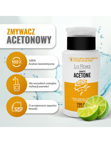 La Rosa Aceton Pump190 ml.