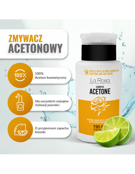 La Rosa Aceton Pump190 ml.