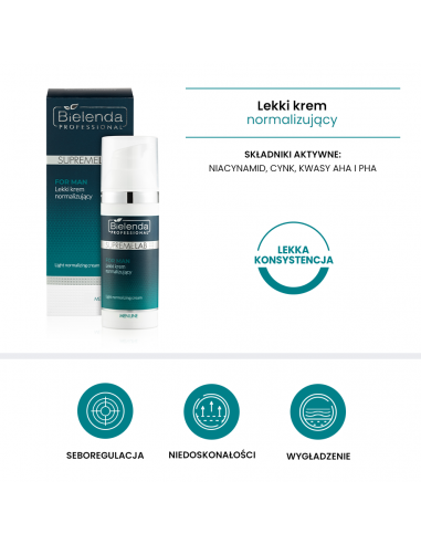 Bielenda men line lekki krem normalizujący 50ml