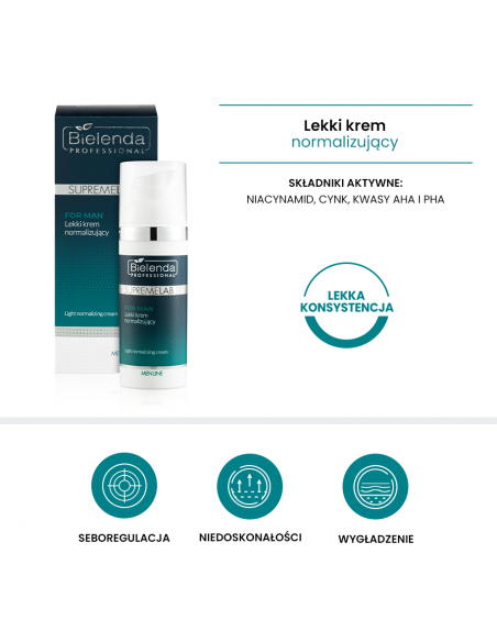 Bielenda men line lekki krem normalizujący 50ml
