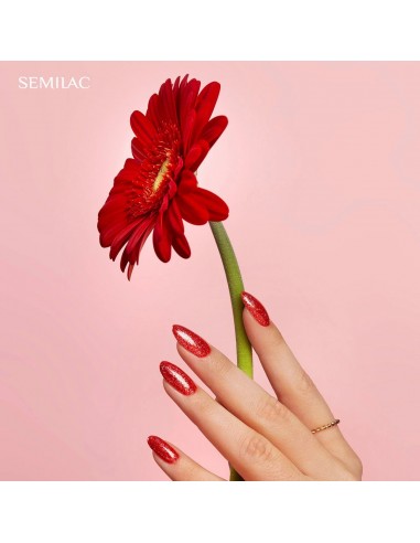 SEMILAC 392 LAKIER HYBRYDOWY RED HEARTBREAKER 7ML.