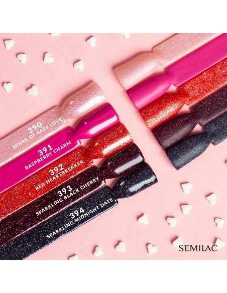 SEMILAC 392 LAKIER HYBRYDOWY RED HEARTBREAKER 7ML.