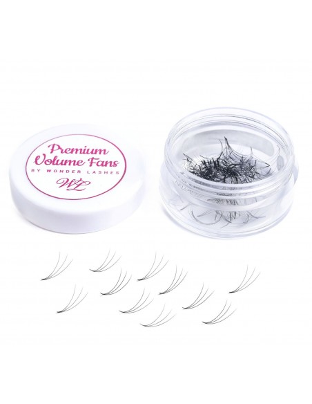 Wonder Lashes Premium Volume Fans 3D Słoik C 0,07 Długość 13