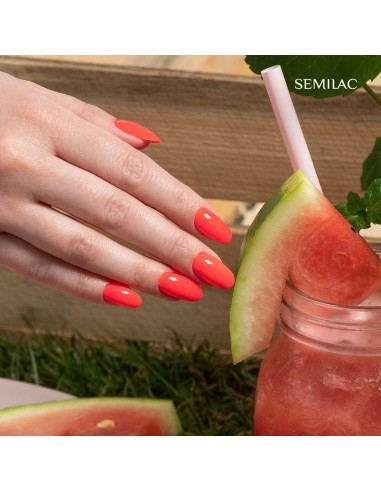 SEMILAC 570 LAKIER HYBRYDOWY NEON WATERMELON 7 ML