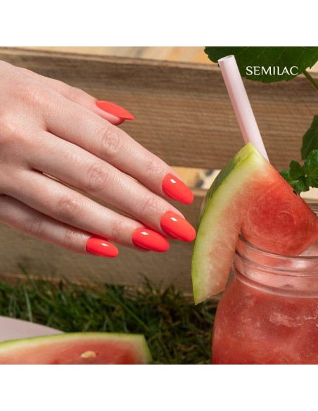 SEMILAC 570 LAKIER HYBRYDOWY NEON WATERMELON 7 ML