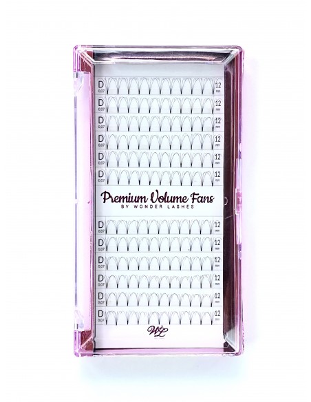 WONDER LASHES RZĘSY PREMIUM VOLUME 4D D 0,07 DŁ.12