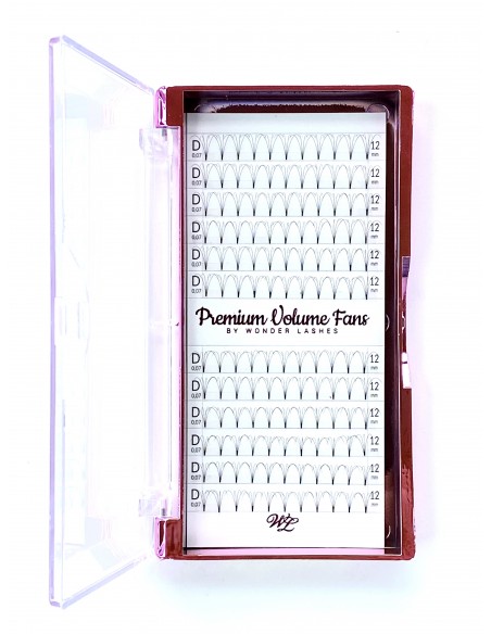 WONDER LASHES RZĘSY PREMIUM VOLUME 4D D 0,07 DŁ.12