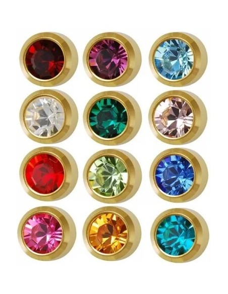 Studex Komplet Kolczyków Mini Oprawa Złota 12 Par