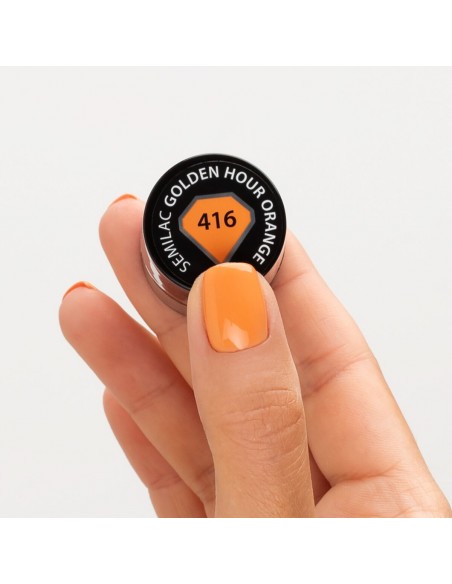 Semilac 416 Golden Hour Orange 7 ml.